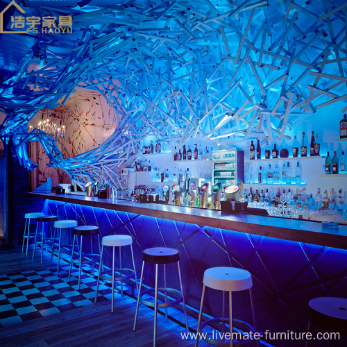 Surface commercial fashionable bar counter led bar table